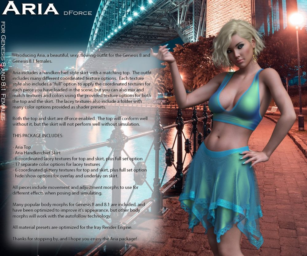 Aria Outfit for G8 and G8.1 Females