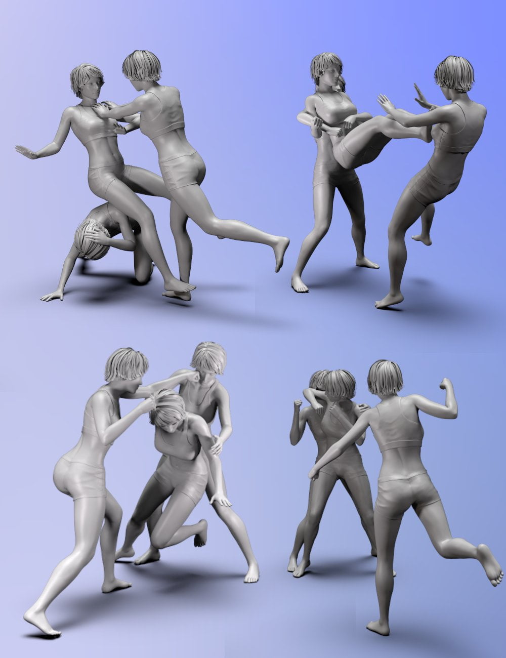 Two vs One poses for Genesis 8