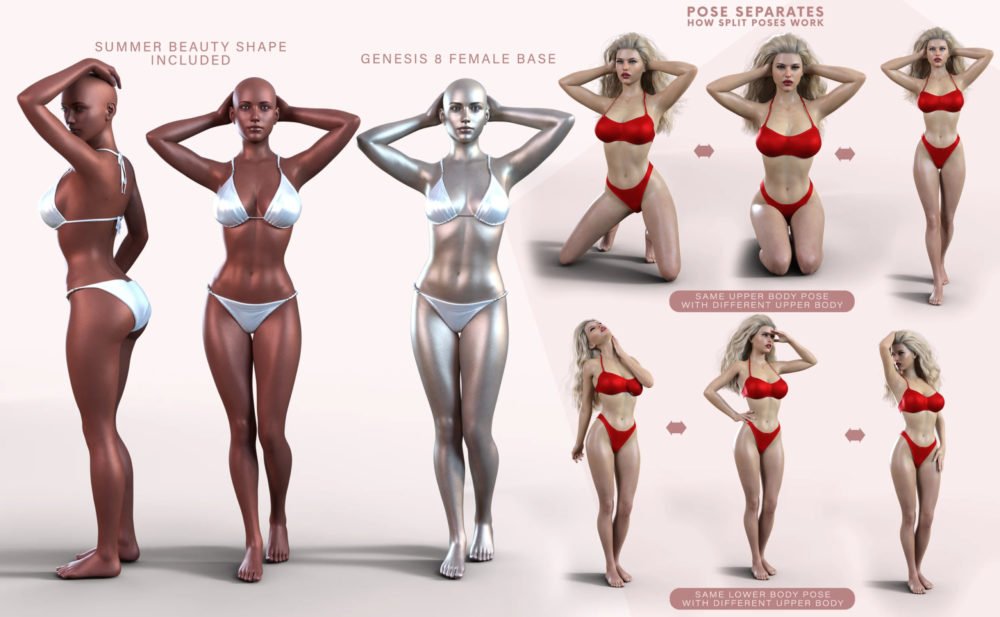 Z Summer Beauty Shape and Pose Mega Set