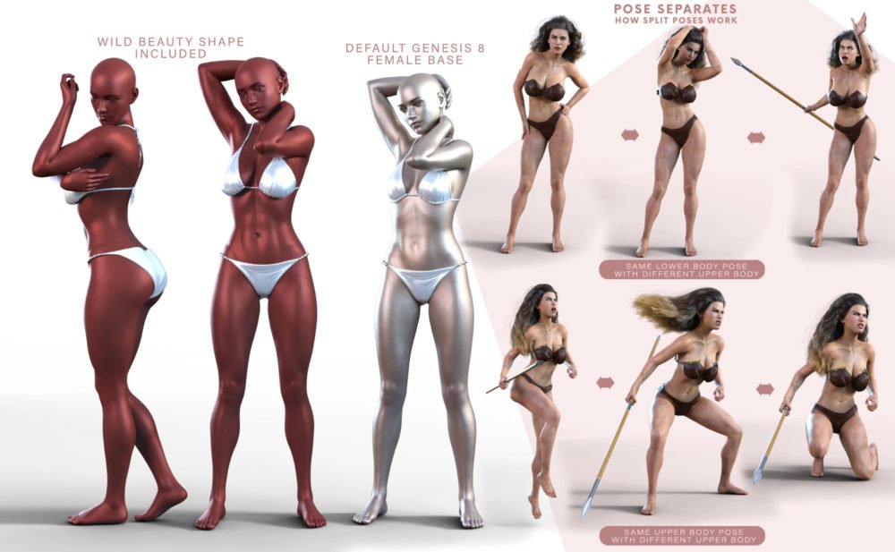 Z Wild Beauty Shape and Pose Mega Set