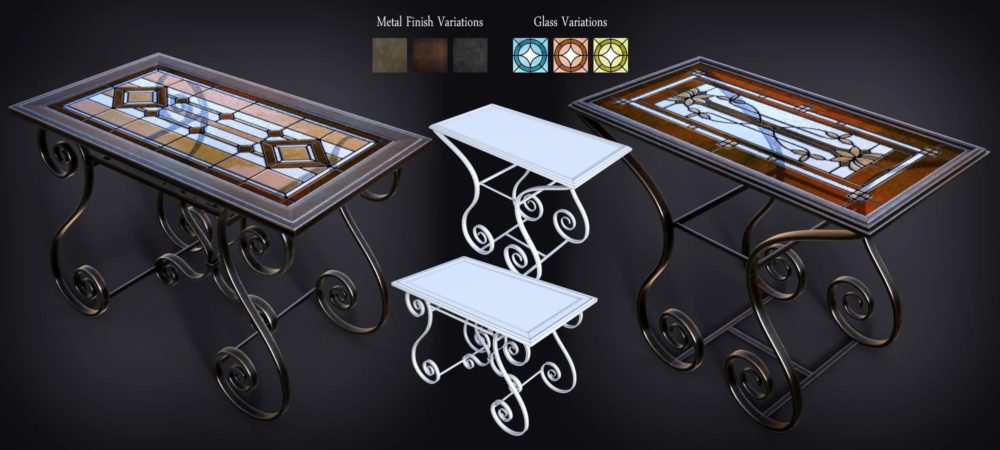 B.E.T.T.Y. Stained Glass Tables