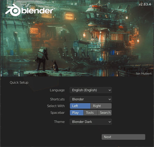 Blender basics quick setup