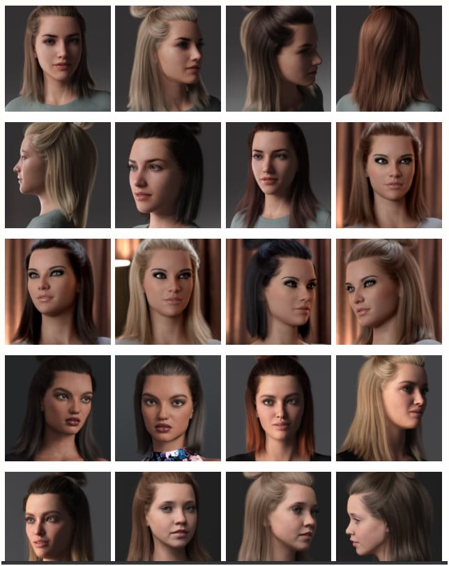 2021-15 Hair for Genesis 8 and 8.1 Females