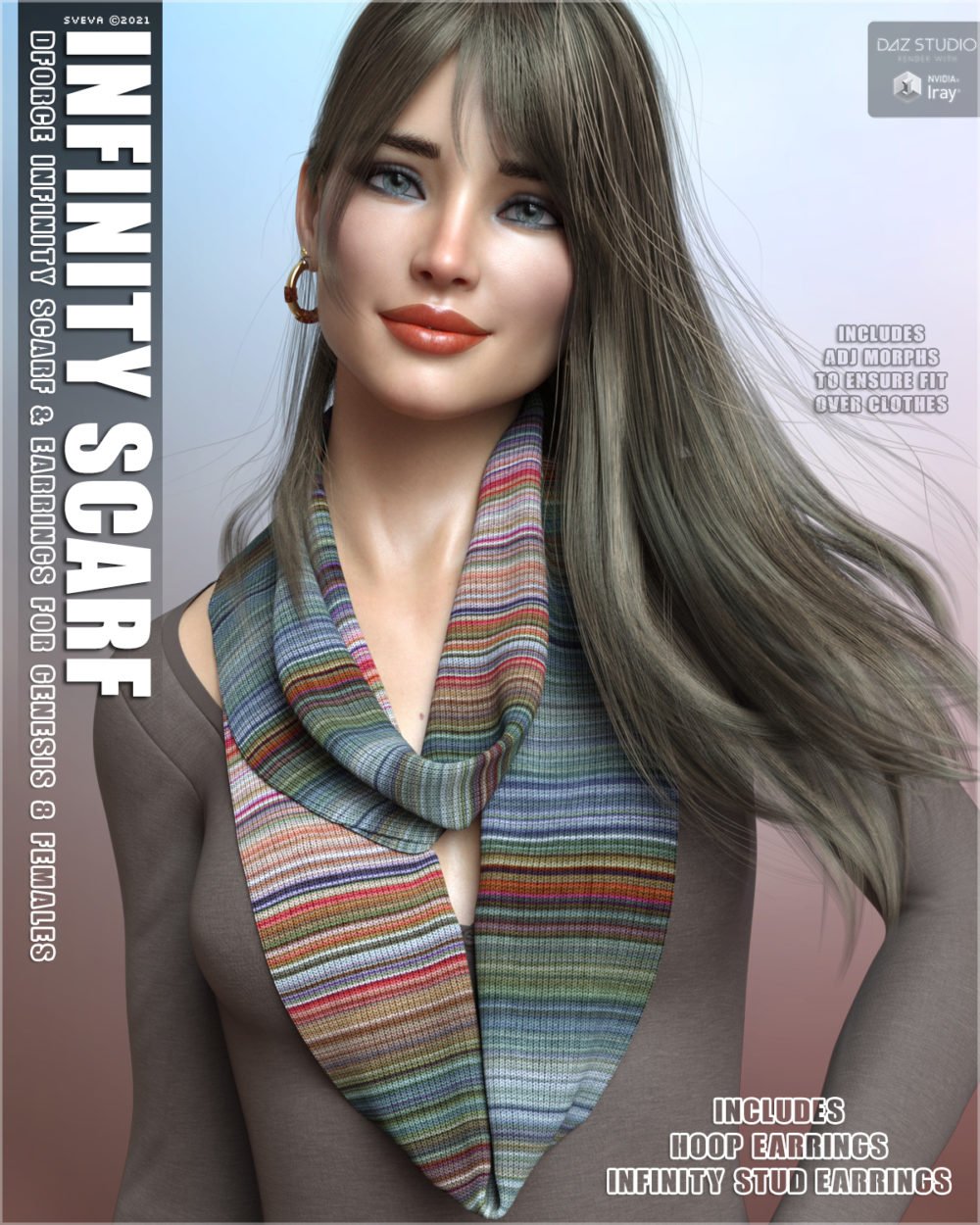 dForce Infinity Scarf and Earrings G8F