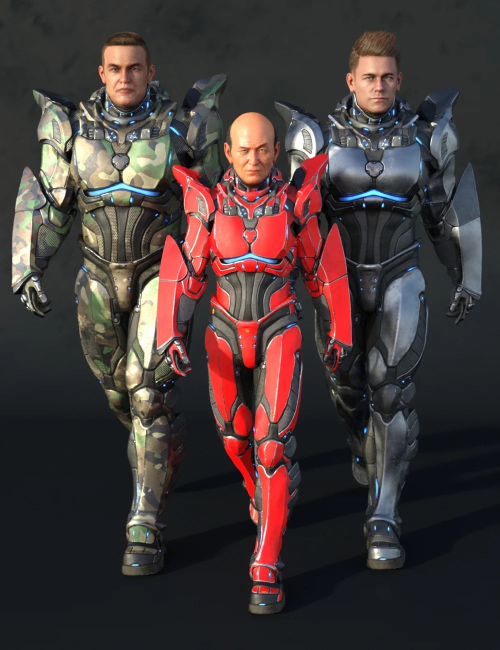 A.N.T.S. Armored Nano Tech Suit for Genesis 8 Male(s)