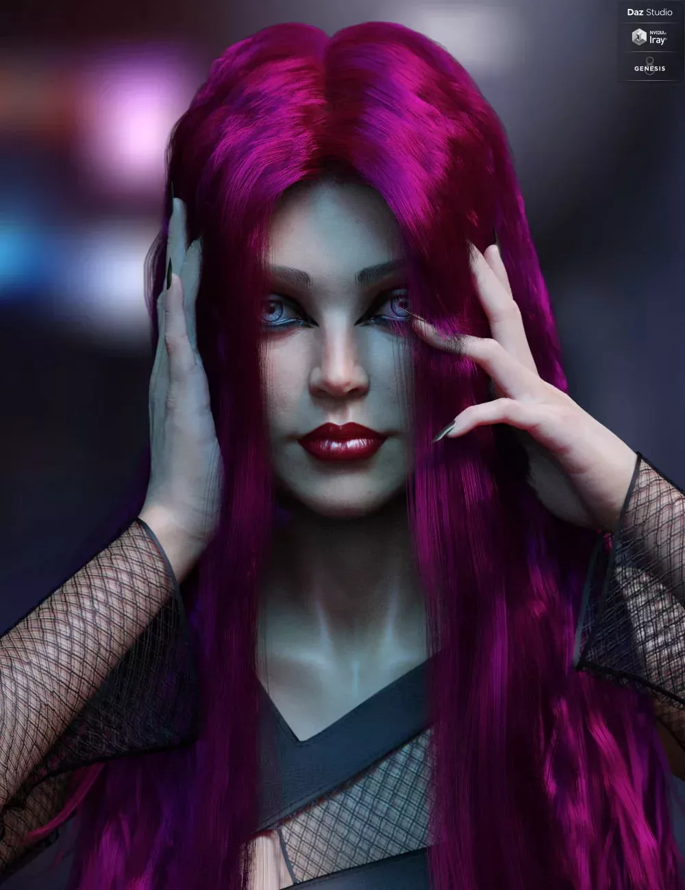 Dforce Epona Wavy Hair For Genesis 8 Females ⋆ Freebies Daz 3d 1672