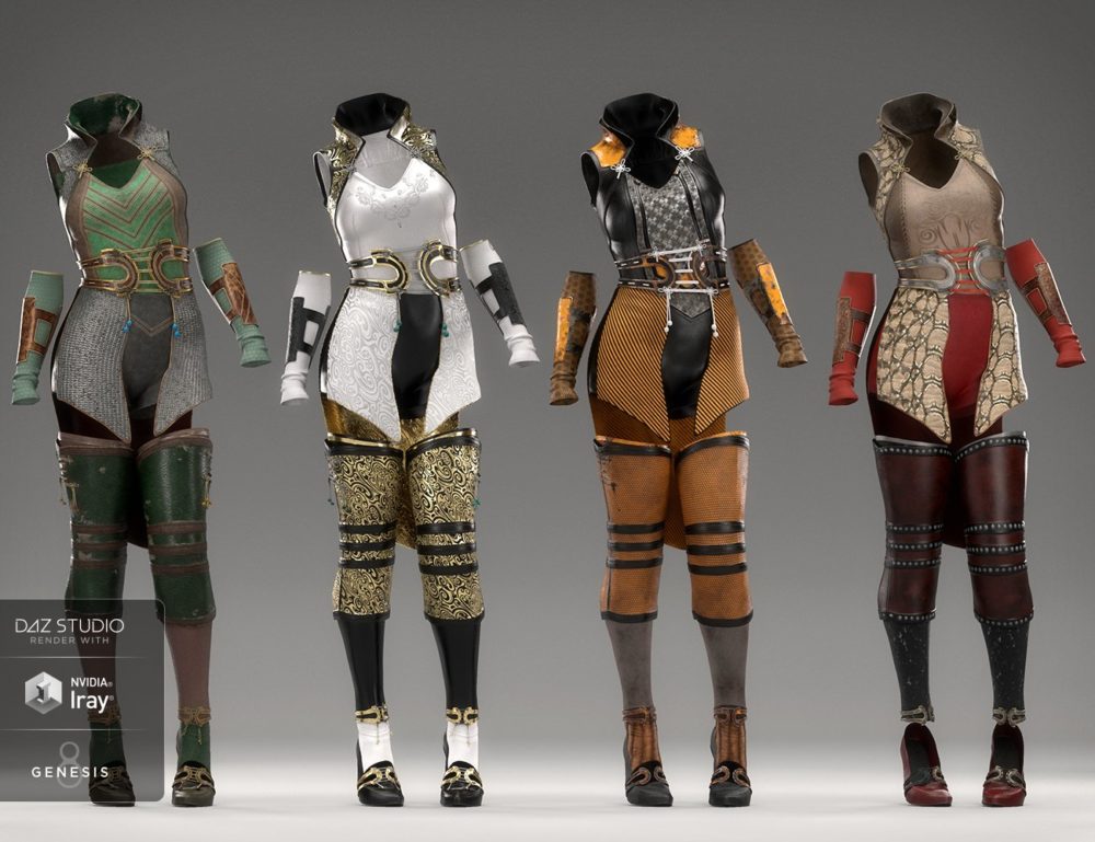 dForce Wind Guardian Outfit Textures