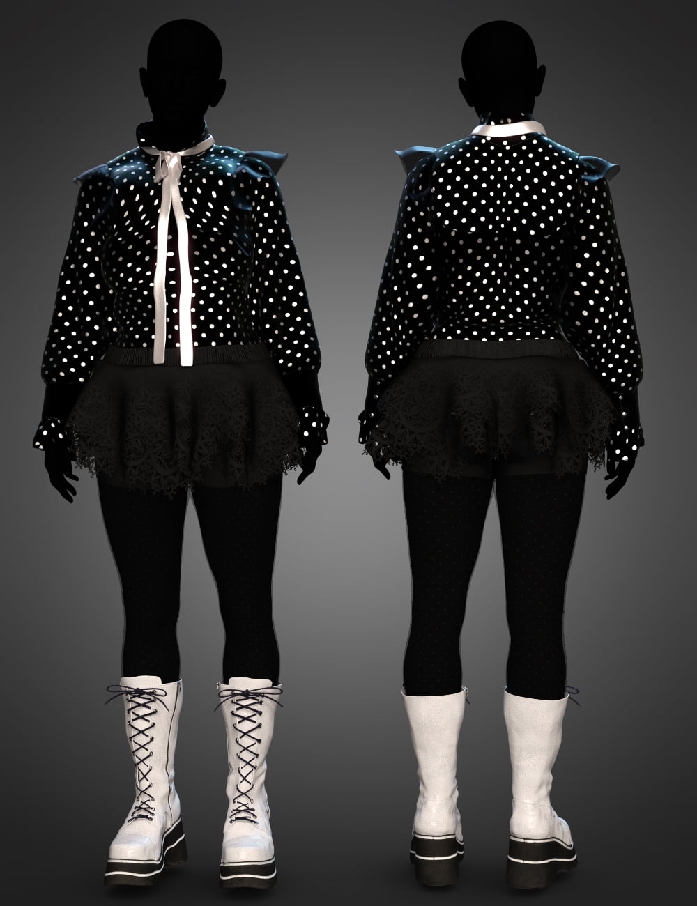 dForce Club Kid Outfit Textures