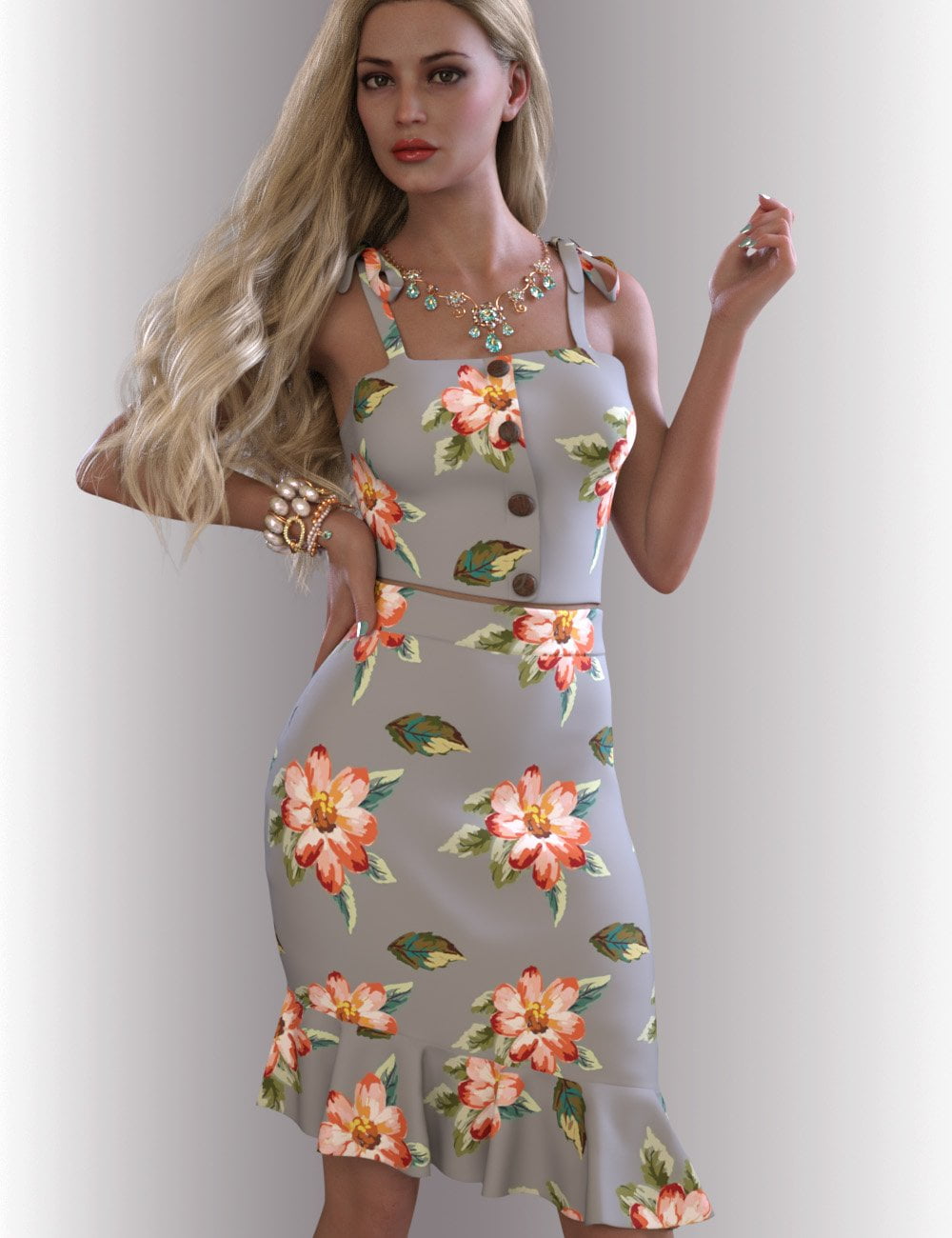 dForce Reina Outfit for Genesis 8.1 Females