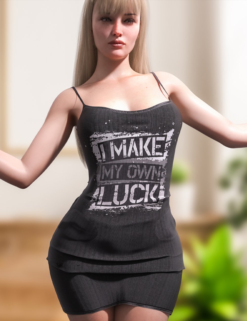 dForce Summer Sleeveless Dress for Genesis 8 and 8.1 Females