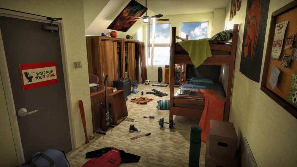 FG Cluttered Dorm