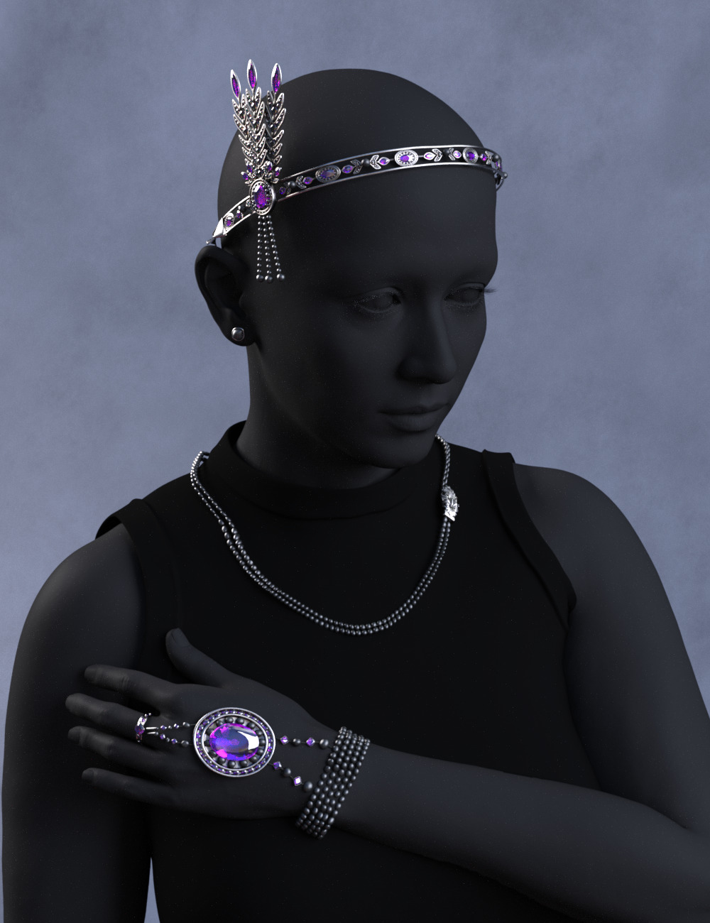 Noir Accessories for Genesis 8 and 8.1 Females