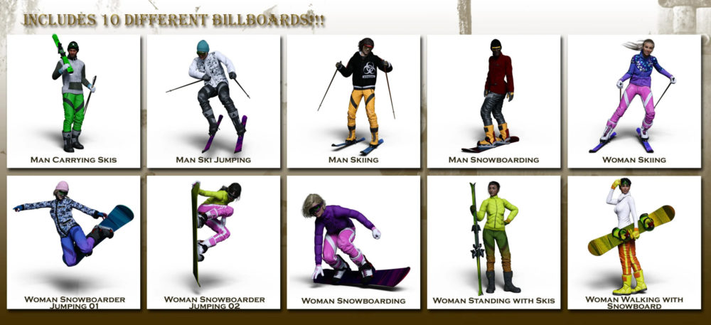 Now-Crowd Billboards - Skiing and Snowboarding (Winter Fun Vol II)