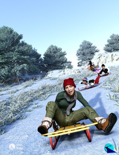 nowcrowdbillboardssleddingandsnowmenwinterfunvoliii00maindaz3d-2