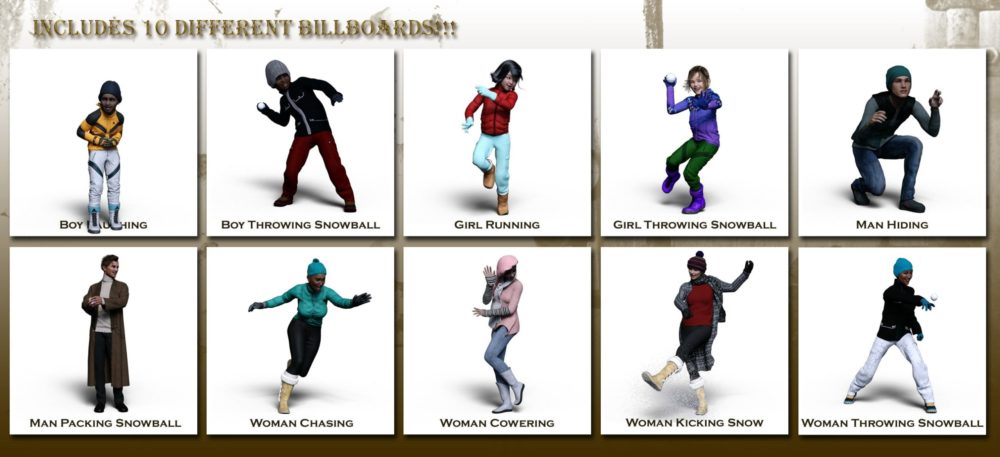 Now-Crowd Billboards - Snowball Fight (Winter Fun IV)