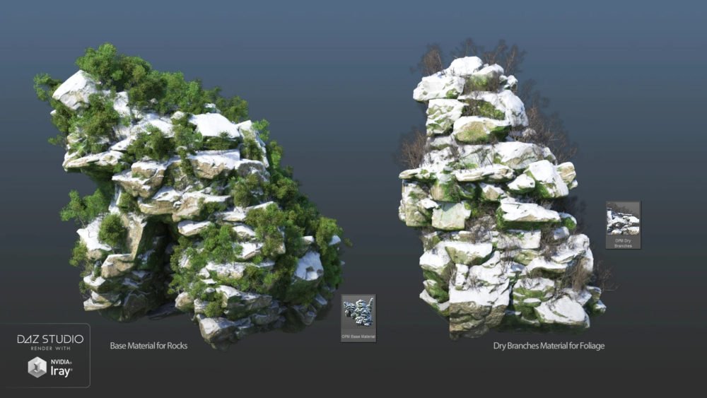 Overgrown Peaks Materials