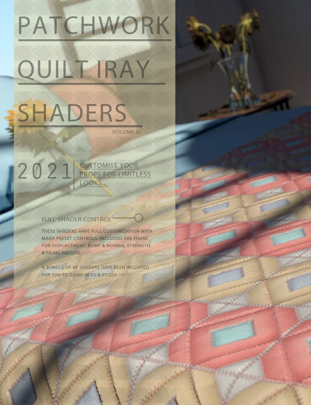 Patchwork Quilt Iray Shaders Vol 2