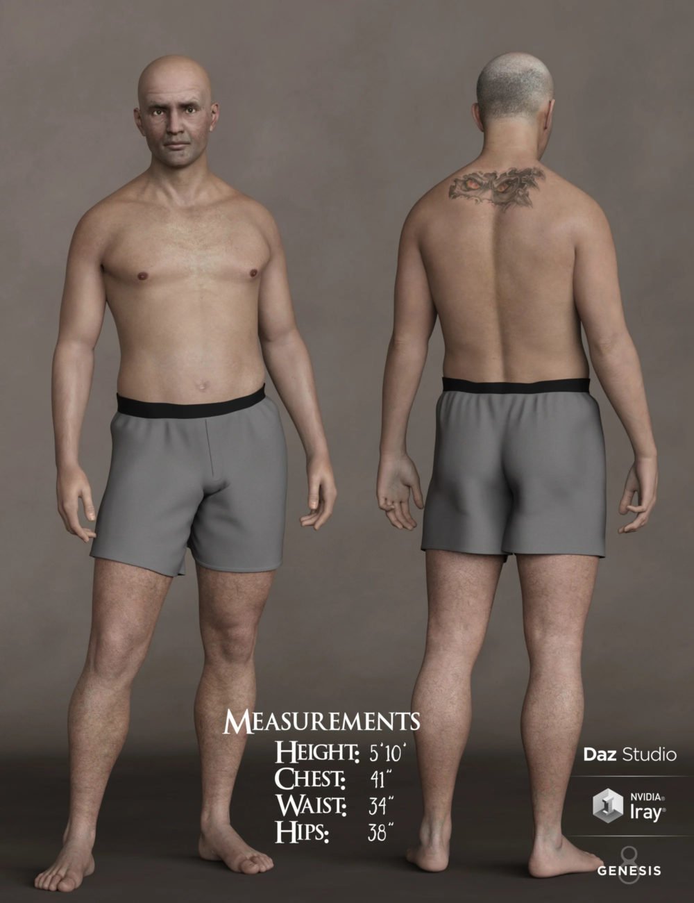 Phx Kade for Genesis 8 and 8.1 Male