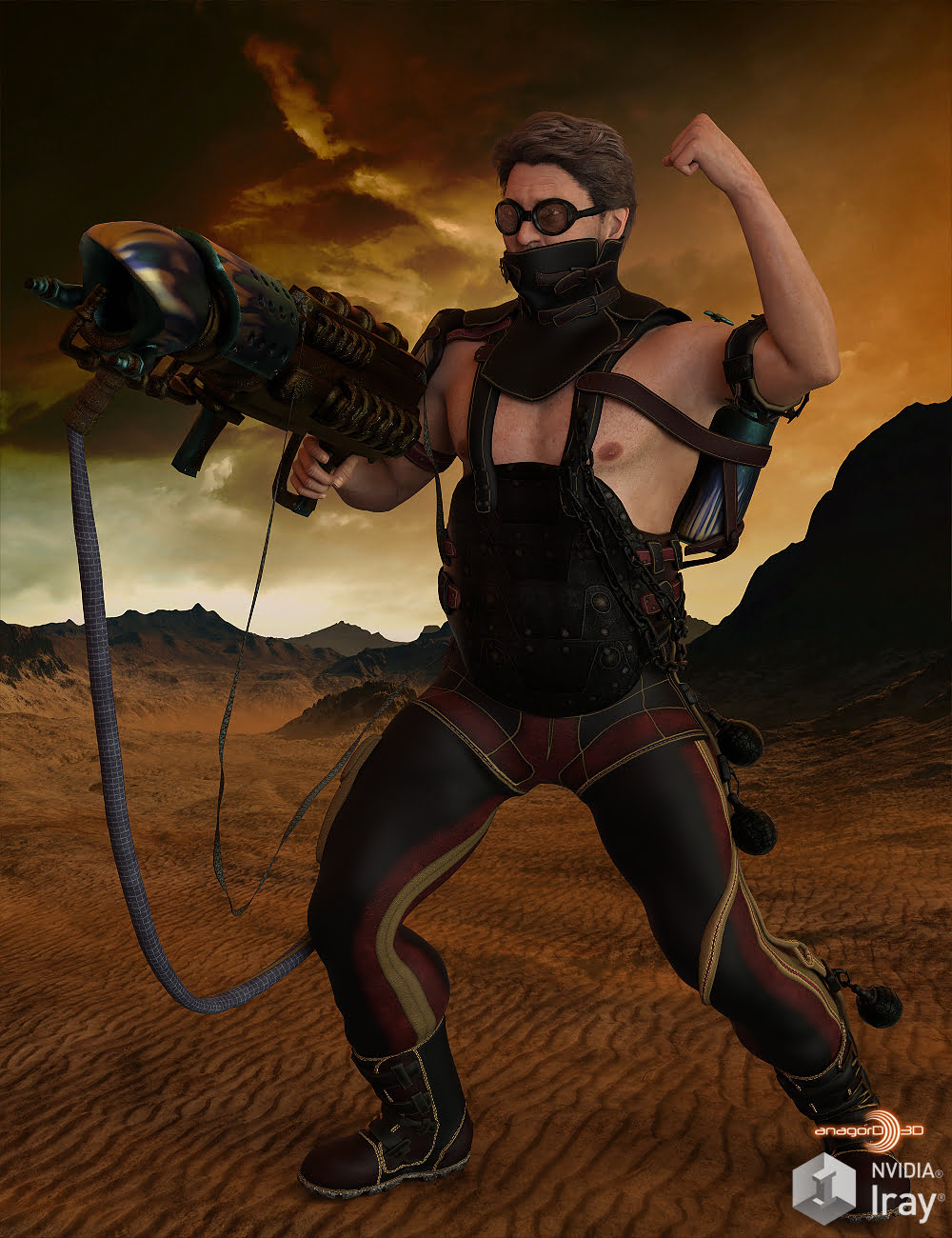 BLACKHAT - Outlanders: Fireball - for DS and Genesis 8 Male