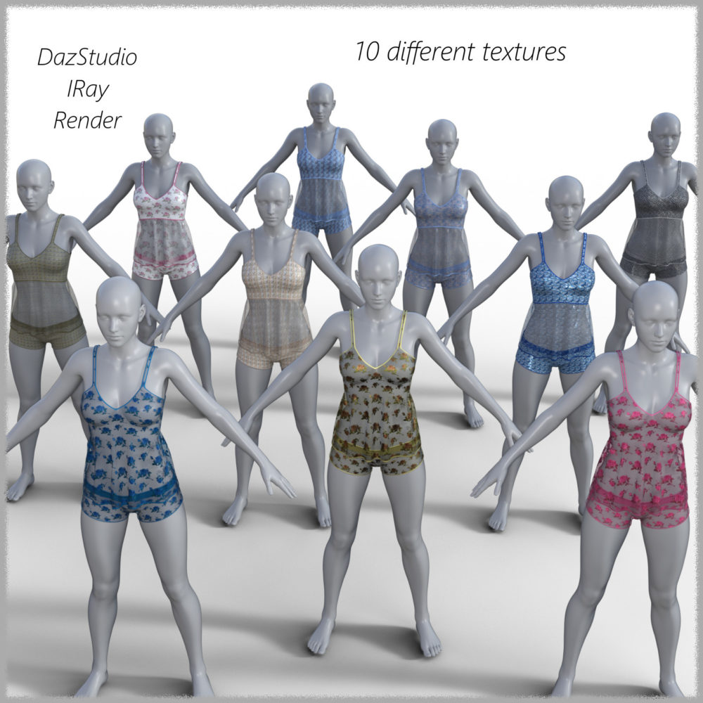 dForce BabyDollNighty For genesis 8 and 3