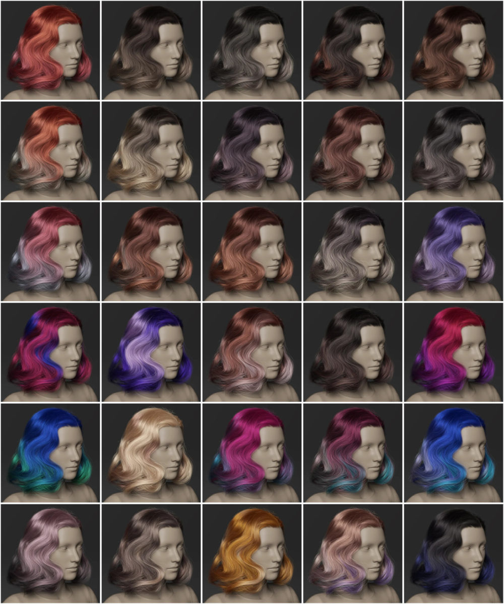 Vintage Curl Hair Texture Expansion