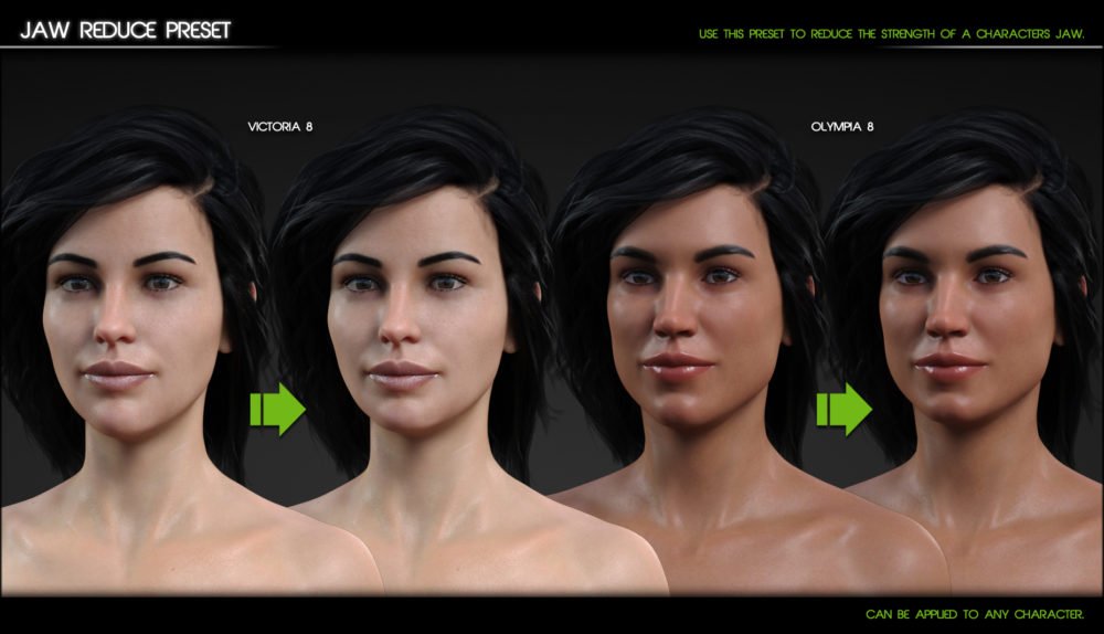 200 Plus Head and Face Morphs for Genesis 8 Female(s)