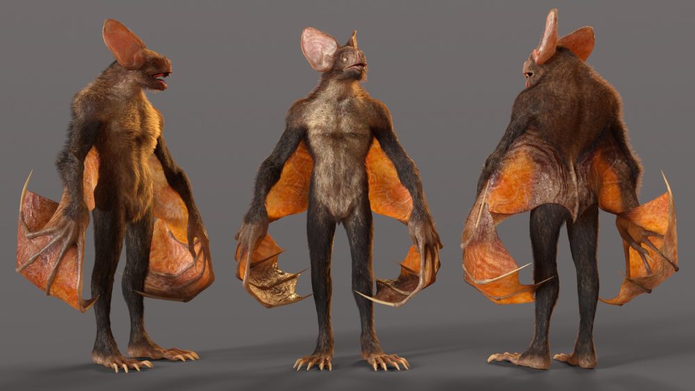 Werebat HD for Genesis 8.1 Male