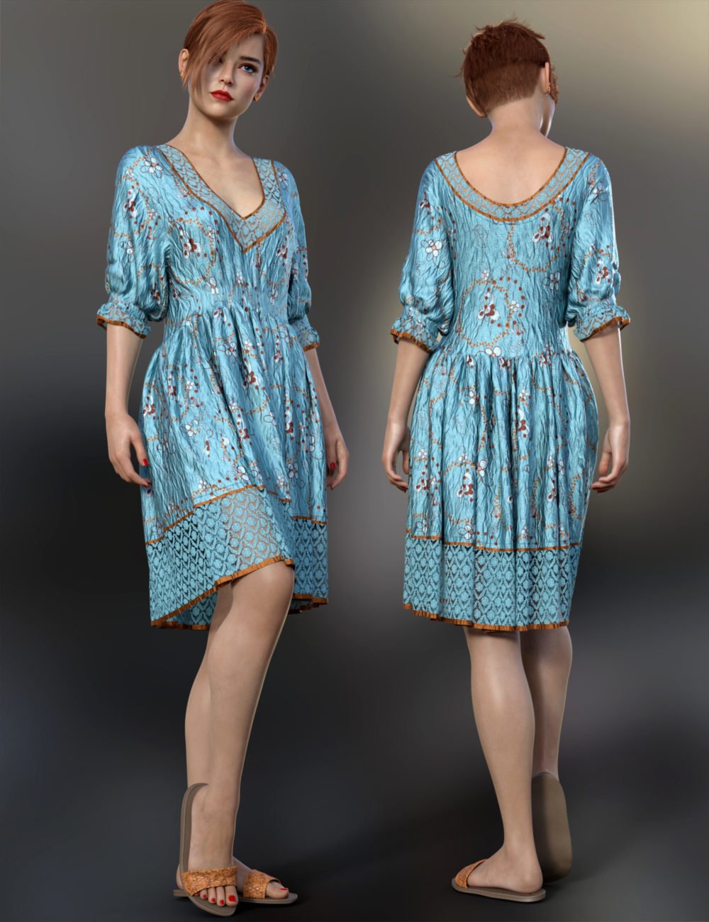 dForce Kira Outfit for Genesis 8 and 8.1 Females