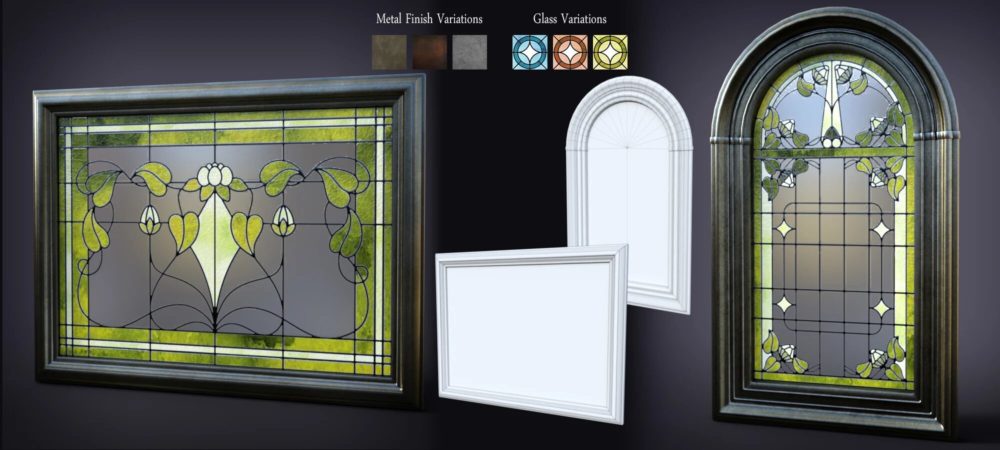 B.E.T.T.Y. Stained Glass Mirrors