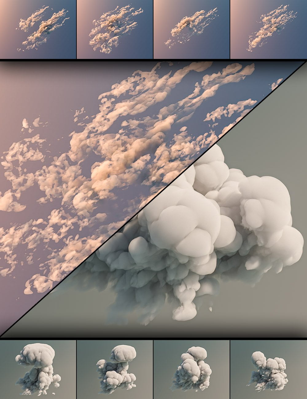 Cloudscape Creator Volumetrics – Cloud Trails and Hero Clouds