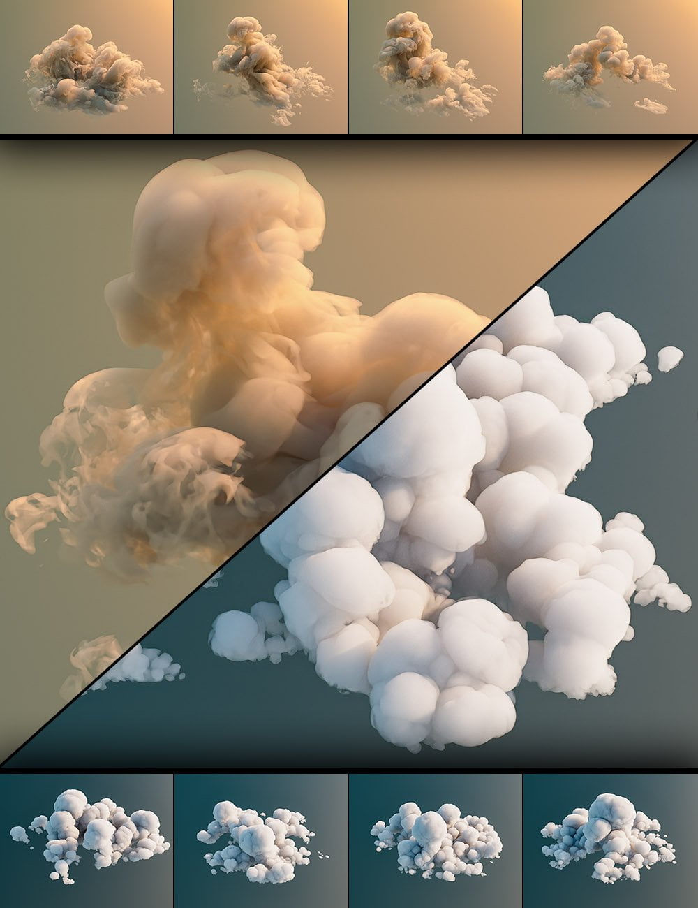 Cloudscape Creator Volumetrics – Lumpy Clouds and Turbulent Clouds