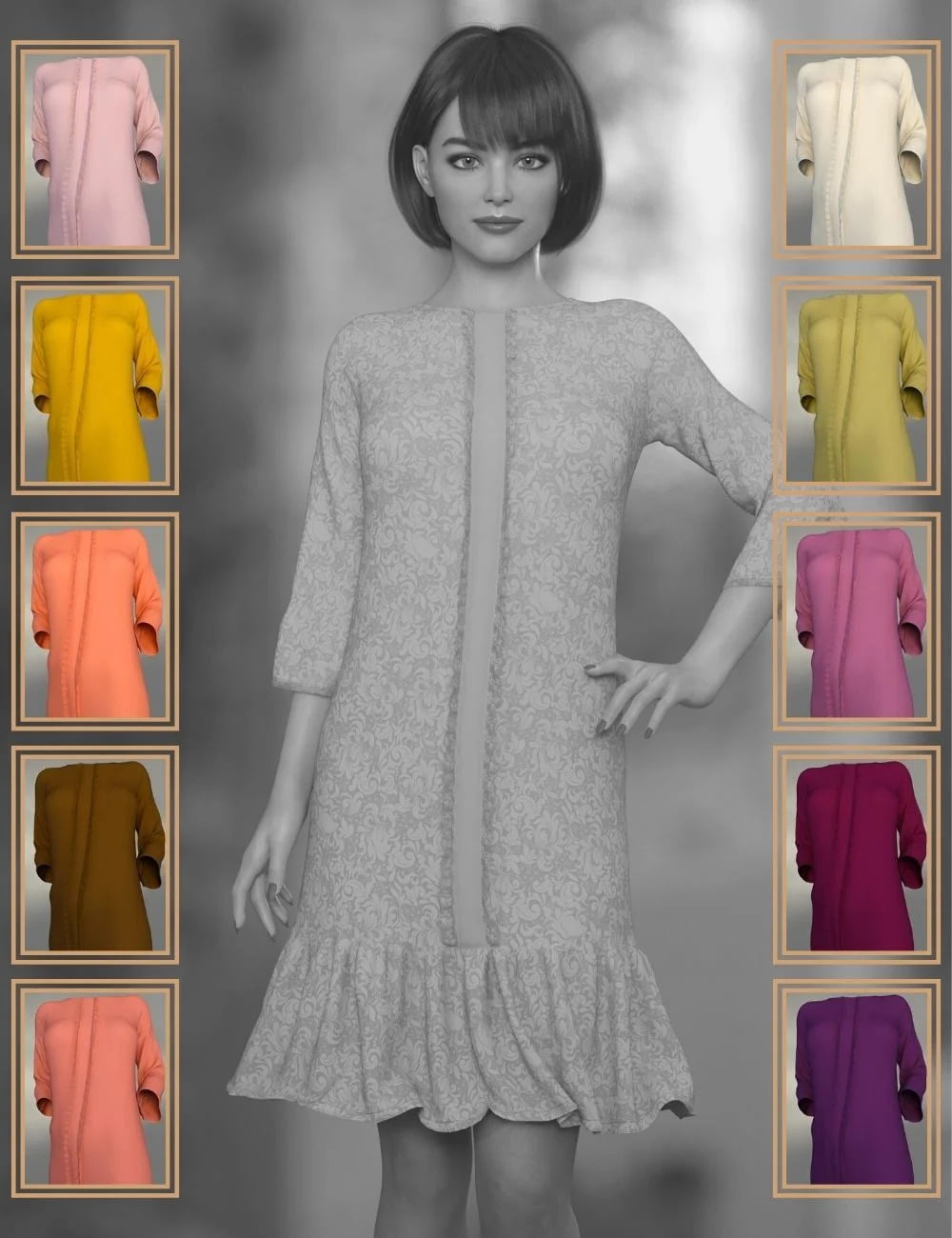 dForce Clio Dress for Genesis 8 Female(s)