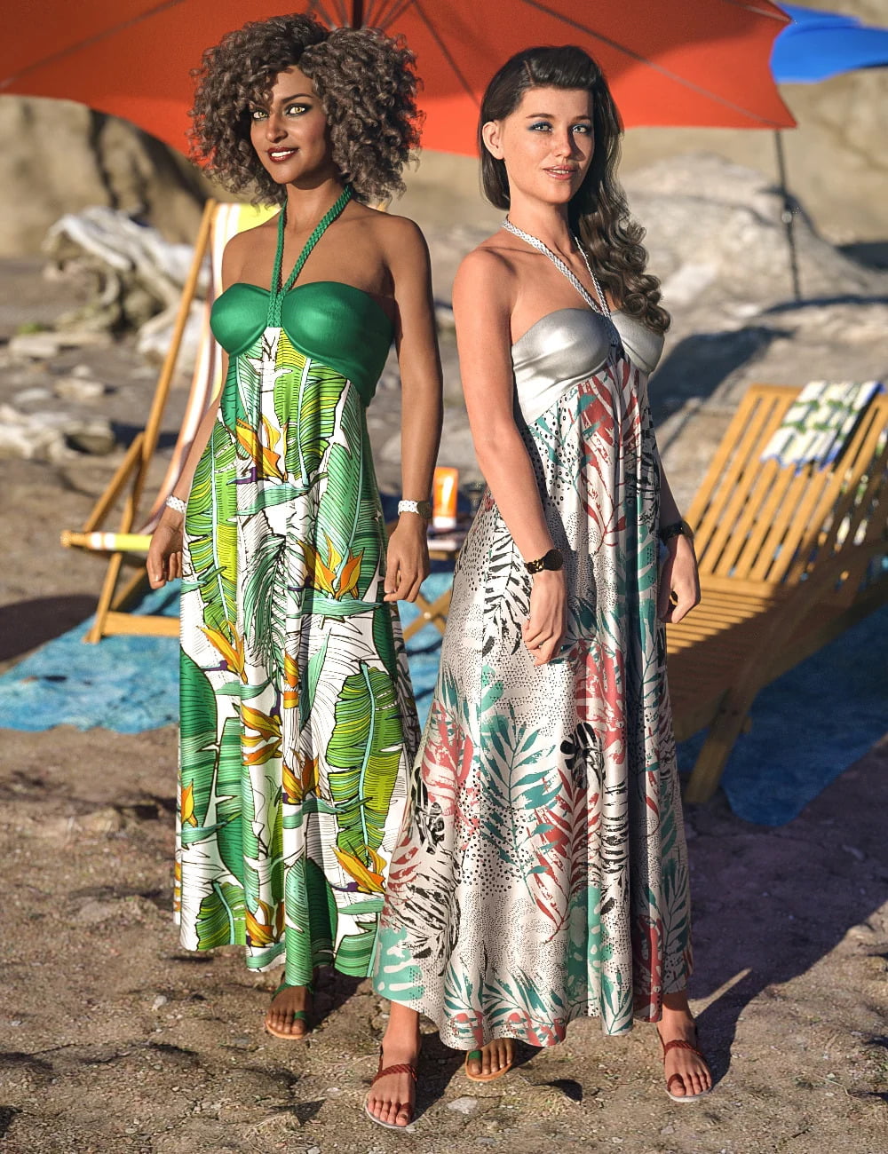 Dforce Tropical Breeze Outfit Textures