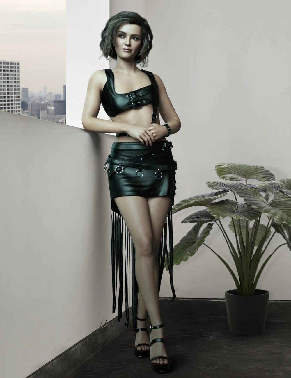 dForce Gothic Style Outfit V1 for Genesis 8 Females