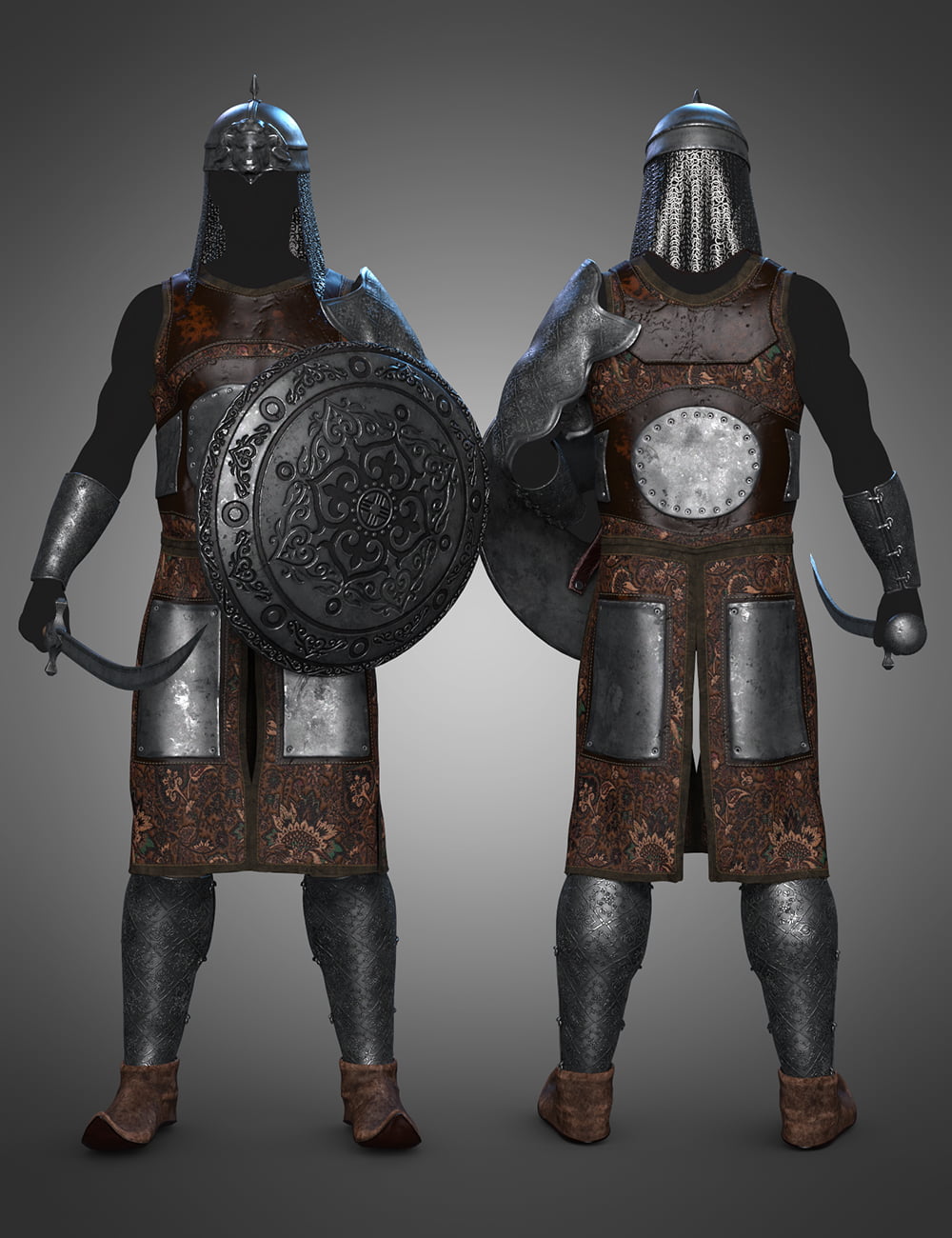dForce Land Guard Outfit Textures