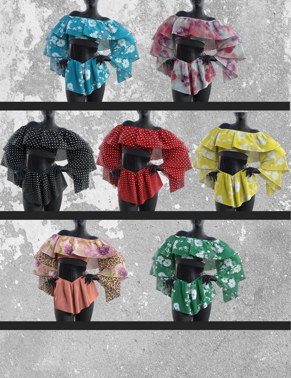 dForce Madonna Shorts Outfit for Genesis 8 and 8.1 Females