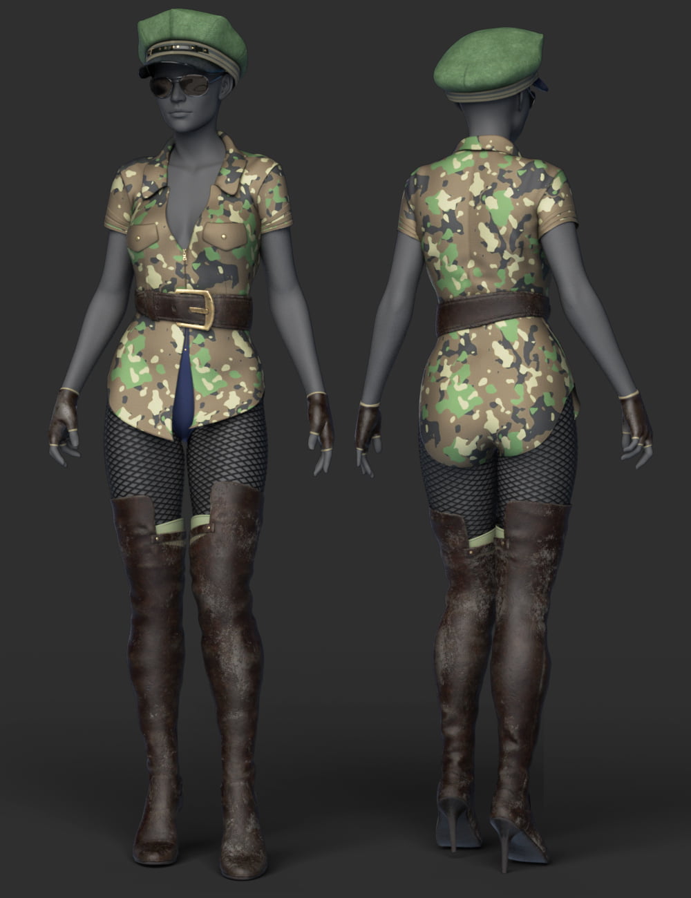 dForce Smokey Diamond Outfit Textures