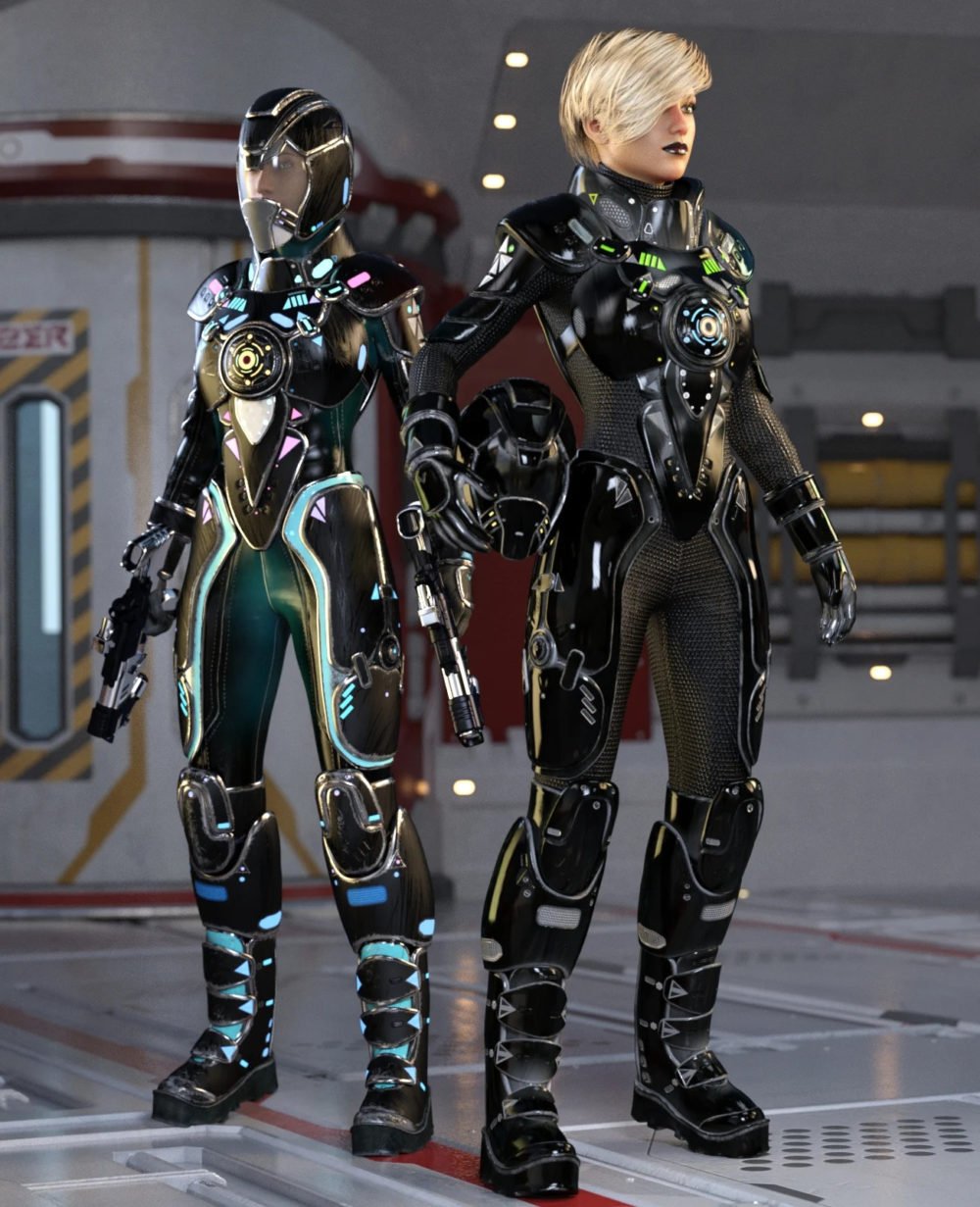 Galactic Sci-Fi Suit for Genesis 8 Female(s)