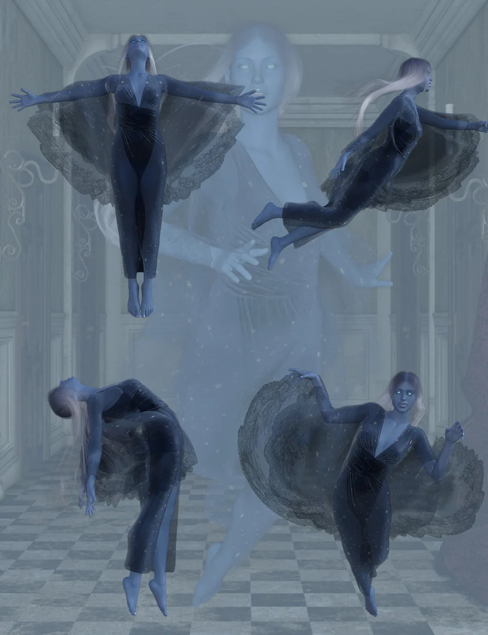 Ghostly Poses for Genesis 8 Female