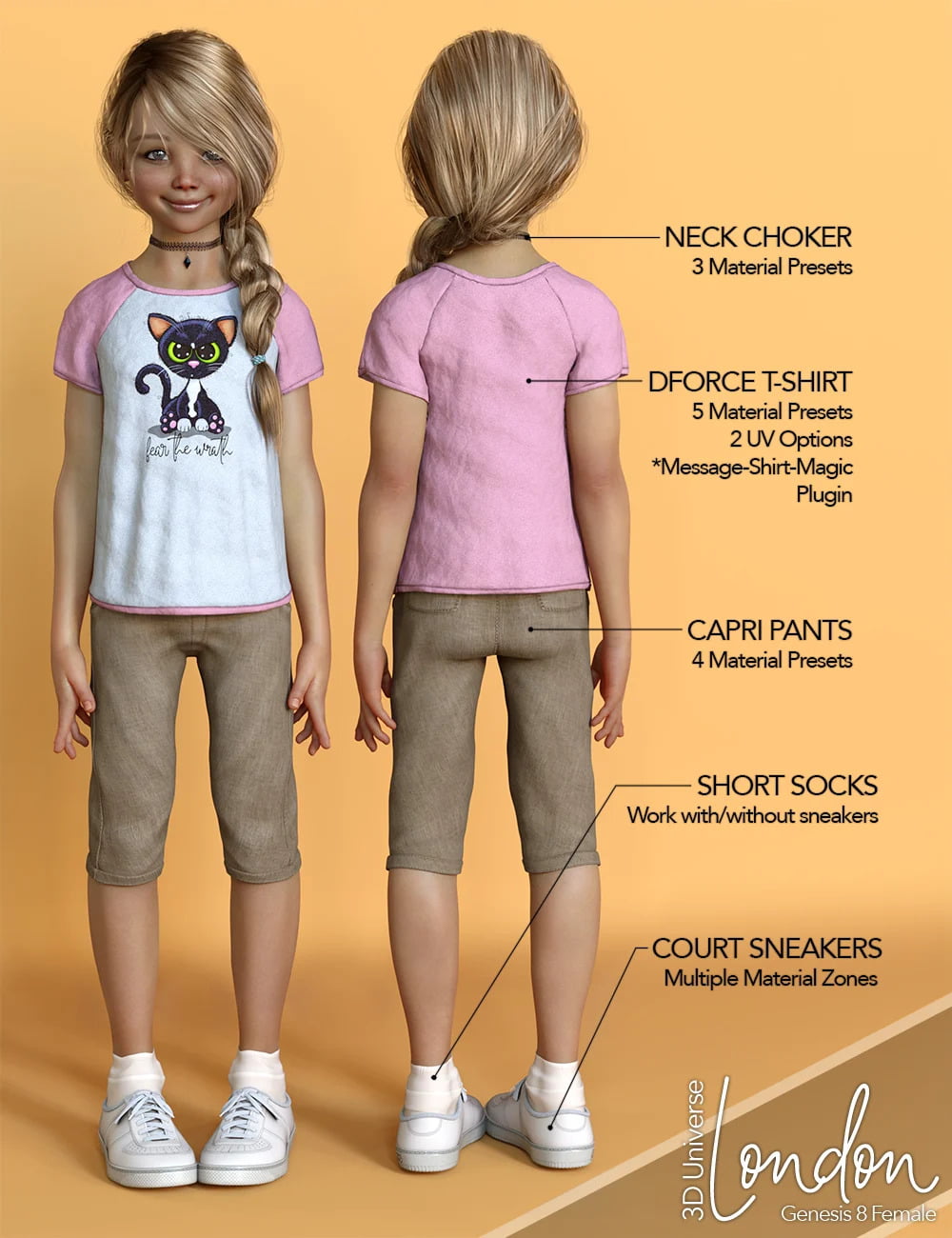 London dForce Clothing for Genesis 8 Females