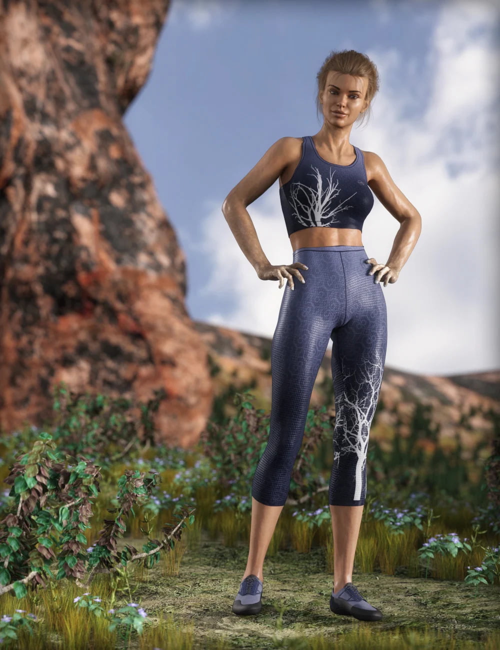 MDCH Climbing and Athletic Outfit for Genesis 3 and 8 Female(s)