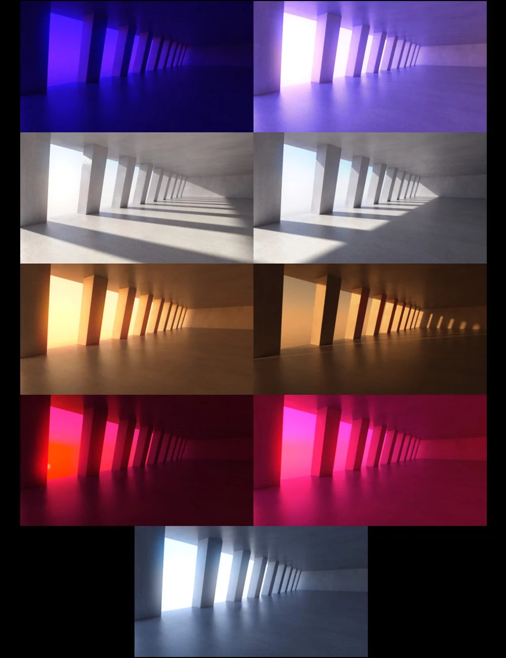 Pillars And Rays Photoshoot