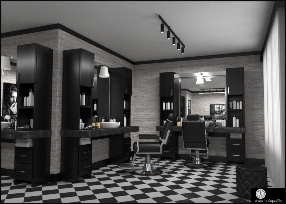 Barber Shop for Poser and DS