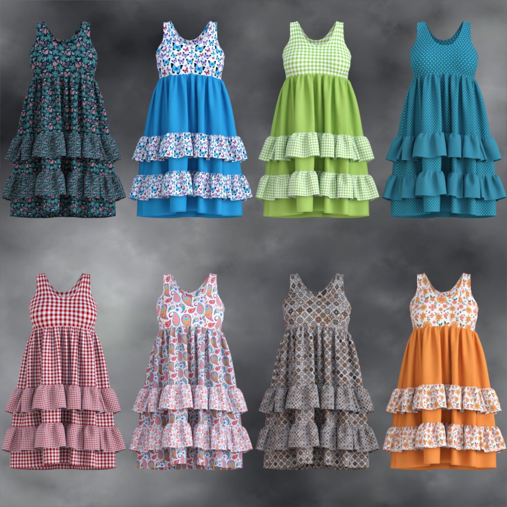 MbM Summer Ruffles for Genesis 8 Female