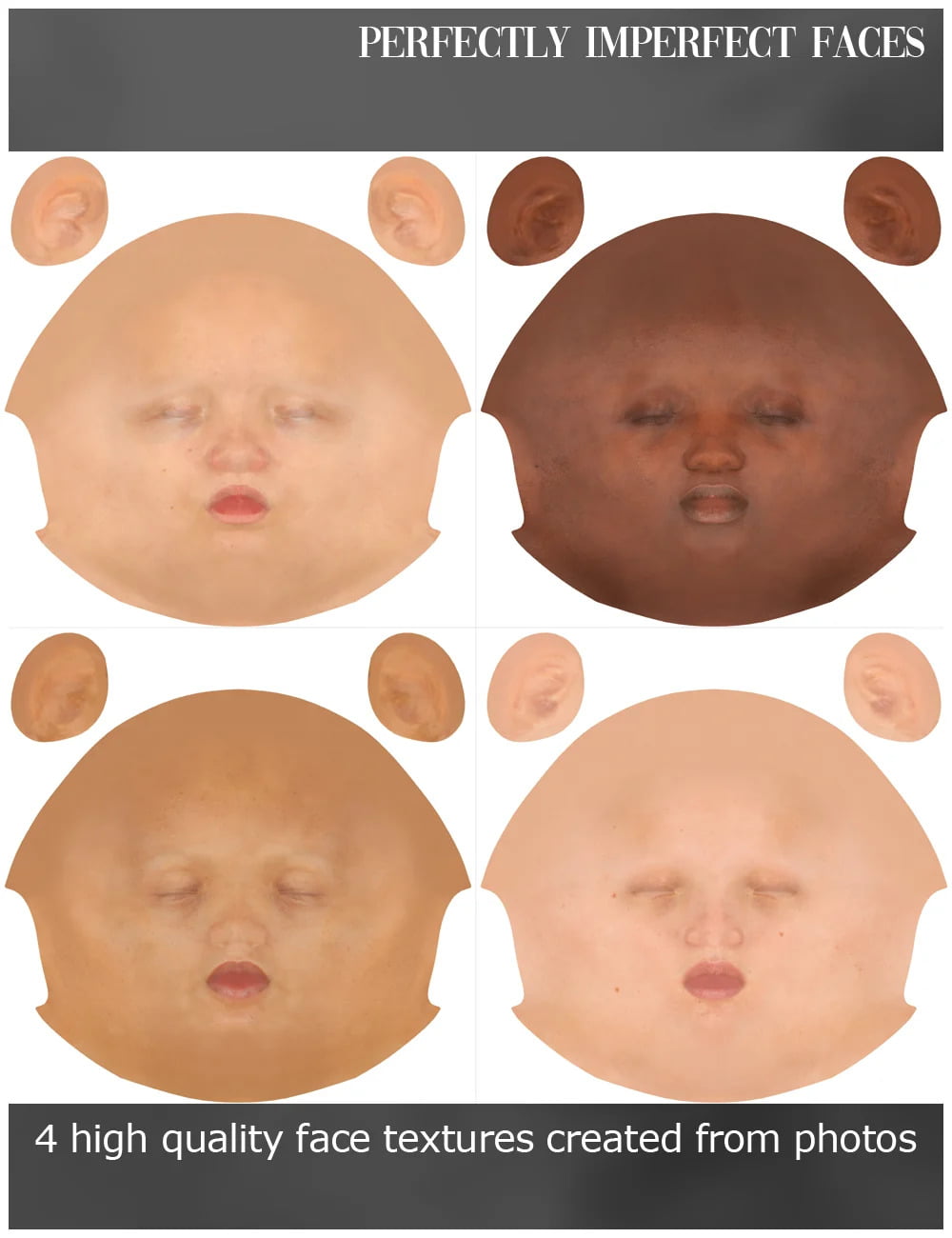 RY Perfectly Imperfect Faces Merchant Resource for Genesis 8.1 Female