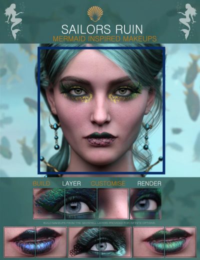 sailorsruinmermaidinspiredgeoshellmakeupforgenesis3and8female00maindaz3d-2