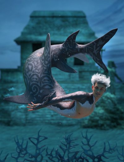 sharkboyhierarchicalposesforgenesis8maleandfpesharktail00maindaz3d-3