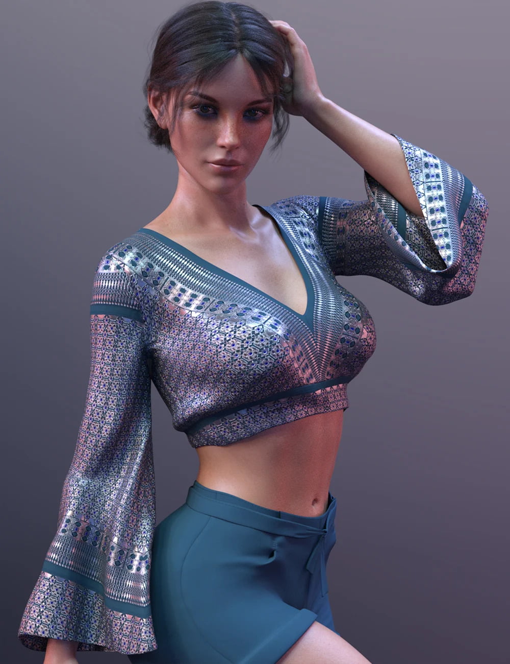 X-Fashion Summer Ladies Outfit for Genesis 8 and 8.1 Females