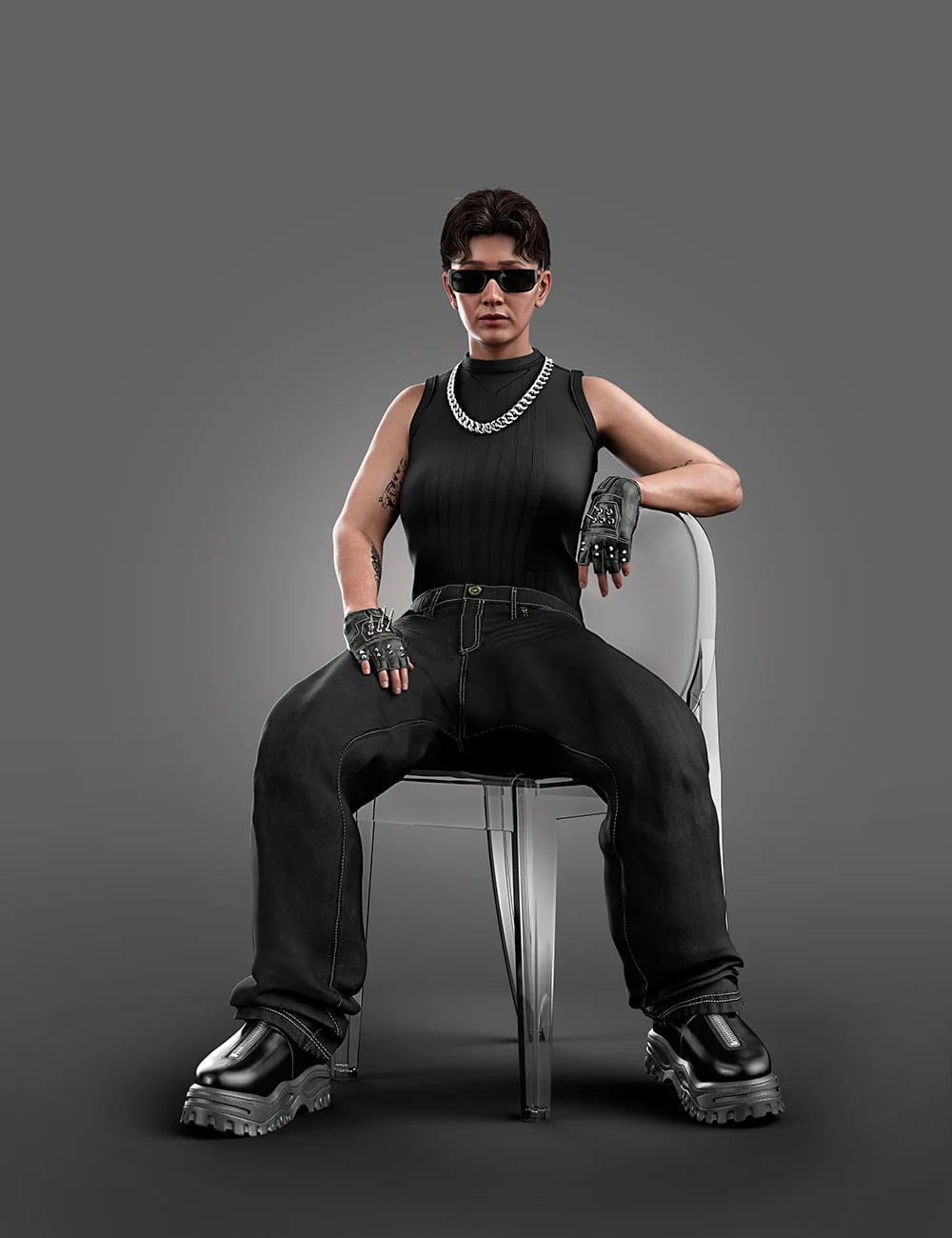 AJC 2020's Modern Realness Outfit for Genesis 8 and 8.1 Females