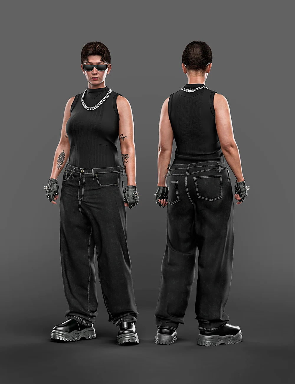 AJC 2020's Modern Realness Outfit for Genesis 8 and 8.1 Females